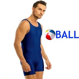 Ball Custom Wrestling Singlet Large Nylon / spandex Gently worn